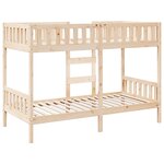 vidaXL Lit superposé 90x190 cm Bois de pin massif