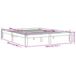vidaXL Cadre de lit sans matelas cire marron 180x200cm bois pin massif