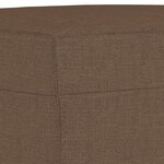 vidaXL Ensemble de canapés 3 Pièces avec coussins marron tissu