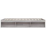 vidaXL Cadre de lit sonoma gris 140x200 cm