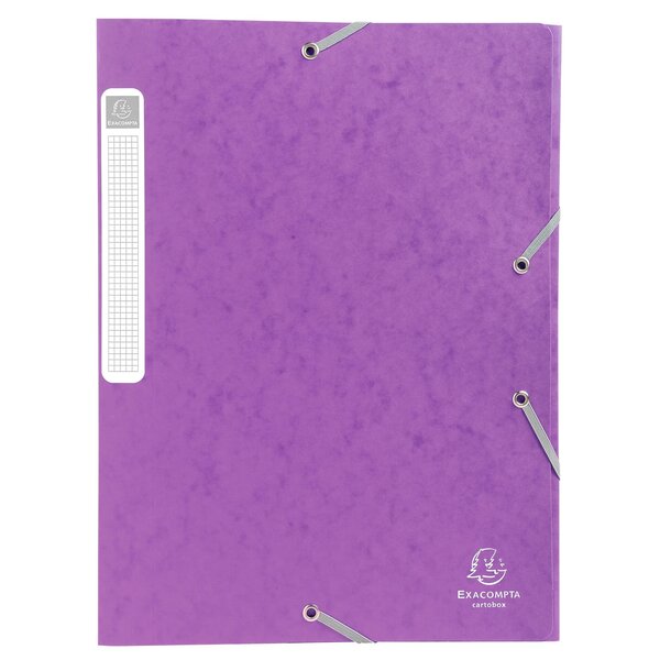 Boite De Classement Cartobox Dos 40mm Carte Lustrée - A4 - Violet - X 10 - Exacompta