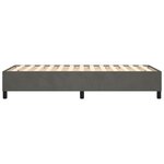 vidaXL Cadre de lit Gris foncé 100 x 200 cm Velours