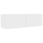 vidaXL Meubles TV 3 Pièces Blanc Bois d'ingénierie