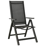 vidaXL Ensemble de bistro 3 Pièces noir et anthracite