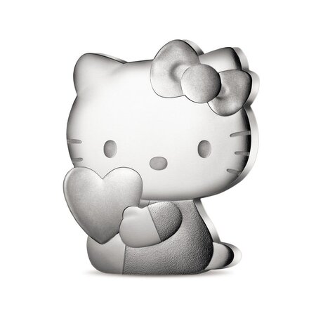 Hello Kitty - Monnaie de 10€ Argent BE - Forme Hello Kitty