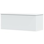 vidaXL Boîte de rangement blanc 90x35x35 cm bois d'ingénierie