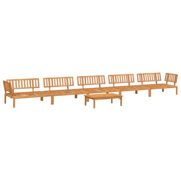 vidaXL Salon palette de jardin 6 Pièces bois d'acacia massif
