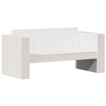 vidaXL Salon de jardin 2 Pièces blanc bois de pin massif