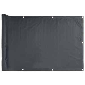 vidaXL Écran d'intimité de balcon anthracite 600x90 cm PVC