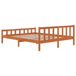 vidaXL Cadre de lit sans matelas cire marron 160x200cm bois pin massif