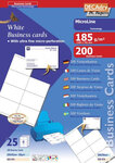 Pack 200 Cartes 105X70mm Blanc