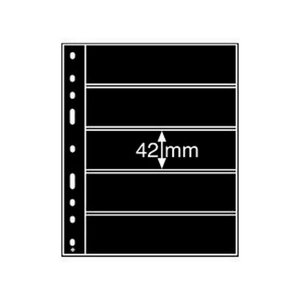 Recharges noires Optima à 5 bandes pour timbres-poste.