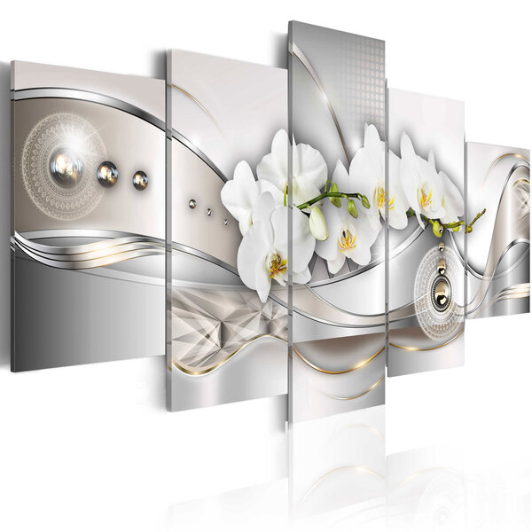 Tableau - pearl dance of orchids l x h en cm 200x100