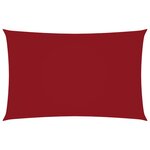 vidaXL Voile de parasol Tissu Oxford rectangulaire 2x5 m Rouge