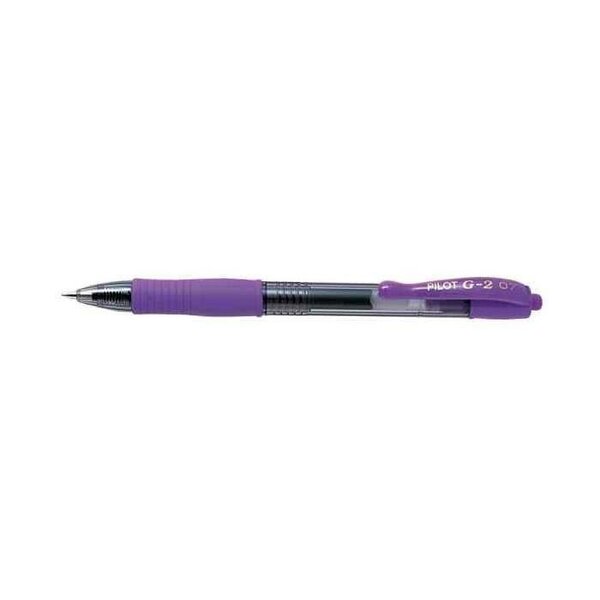 Stylo bille à encre gel G2 07 Pte Moyenne Violet x 12 PILOT