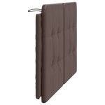 vidaXL Coussin de tête de lit marron 140 cm similicuir