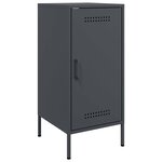 vidaXL Buffets 2 Pièces anthracite 36x39x79 cm acier laminé à froid