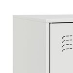 vidaXL Buffet blanc 67x39x73 cm acier