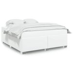 vidaXL Cadre de lit Blanc 180x200 cm Similicuir