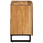 vidaXL Armoire lavabo de salle de bain 62x34x58cm manguier massif brut