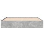 vidaXL Cadre de lit gris béton 180x200 cm bois d'ingénierie