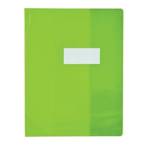 Protège-cahier PVC 150 Strong Line 17x22 cm Translucide vert OXFORD