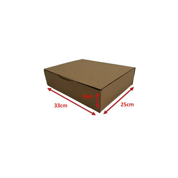 50 Boites postales cartons 33 x 25 x 8 cm (330x250x80mm)