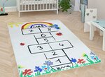 Tapis enfant Marelle 100 x 150 cm - Beige