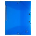 Chemise à élastiques PP A4 Chromaline Translucide Couleur Aléatoire x 30 EXACOMPTA