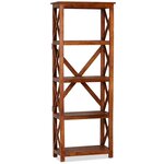 vidaXL Bibliothèque Bois massif d'acacia et finition miel 60x30x160 cm