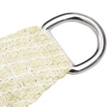 vidaXL Voile d'ombrage 160 g/m² Crème 7x7 m PEHD