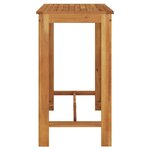 vidaXL Table de bar de jardin 120x60x105 cm Bois d'acacia solide