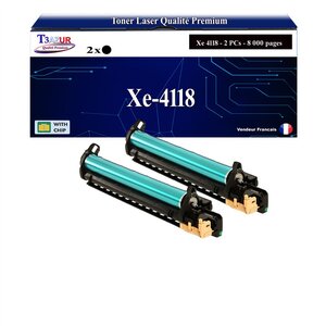 T3AZUR -2x Toners compatibles avec Xerox WorkCentre 4118 (006R01278) - Noir