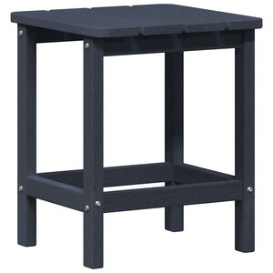 vidaXL Table d'appoint Bleu marine 38 x 38 x 46 cm Polyéthylène