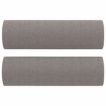 vidaXL Ensemble de canapés 2 Pièces avec coussins taupe tissu