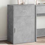vidaXL Armoire de rangement gris béton 56 5x39x90 cm bois d'ingénierie
