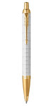 PARKER IM PREMIUM Stylo bille  Perle  recharge bleue pointe moyenne  Coffret cadeau