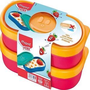 MAPED Lot de 2 Boîtes à Snack Picnik 150 ml Concept enfants , en PP, étanche