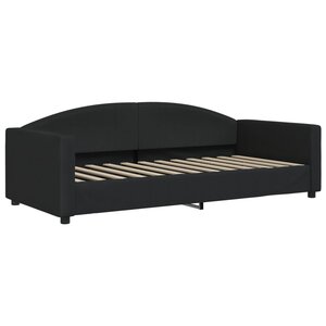 vidaXL Lit de repos noir 90x200 cm tissu