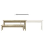 vidaXL Meuble TV Chêne sonoma 180x30x43 cm Aggloméré