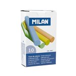 Lot de 10 craies de couleur Milan - Rondes - Ne contiennent pas de caséine - Couleurs assorties