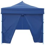 vidaXL Tente de réception pliable avec 8 parois 3x9 m Bleu