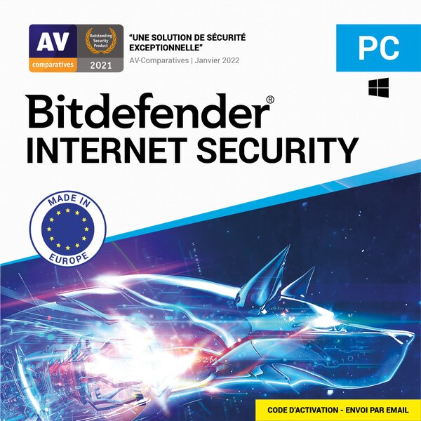 Bitdefender internet security - licence 2 ans - 1 pc - a télécharger