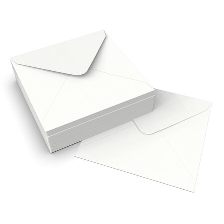 Enveloppe blanche 130x130 mm