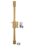 THIRARD - Serrure en applique Targa A2P* à tirage pour entrée  droite  3pts  Transit2 30x65mm  axe 45mm  or  4 clés