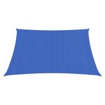 vidaXL Voile d'ombrage 160 g/m² Bleu 2x2 m PEHD