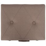 vidaXL Tabourets de rangement lot de 3 Marron Tissu