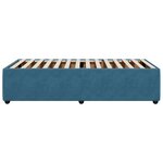 vidaXL Cadre de lit bleu 80x200 cm velours