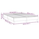 vidaXL Cadre de lit Vert foncé 140x200 cm Velours