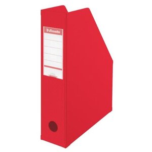 Boîte à pan coupé Porte-revues PVC dos 7 cm Livré à plat Rouge ESSELTE